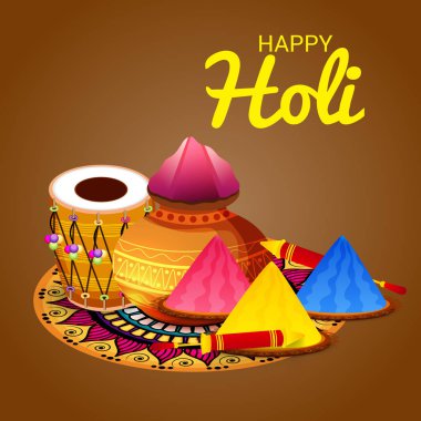 Mutlu bayram için bir arka plan illüstrasyon.