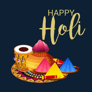 Mutlu bayram için bir arka plan illüstrasyon.