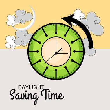 Yaz saati uygulaması için bir arka plan vektör çizim.