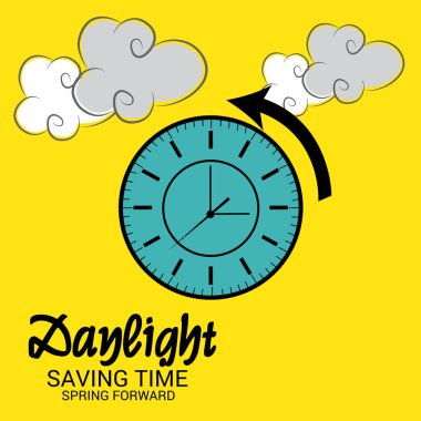 Yaz saati uygulaması için bir arka plan vektör çizim.