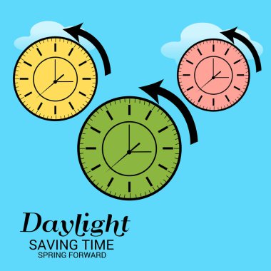 Yaz saati uygulaması için bir arka plan vektör çizim.