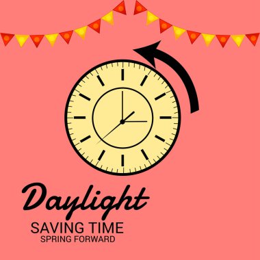 Yaz saati uygulaması için bir arka plan vektör çizim.