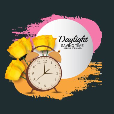 Yaz saati uygulaması için bir arka plan vektör çizim.