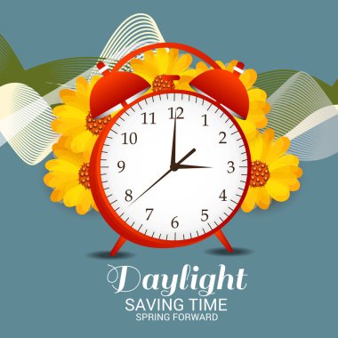 Yaz saati uygulaması için bir arka plan vektör çizim.