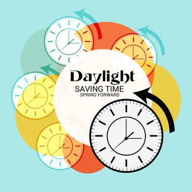 Yaz saati uygulaması için bir arka plan vektör çizim.