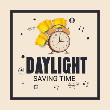 Yaz saati uygulaması için bir arka plan vektör çizim.