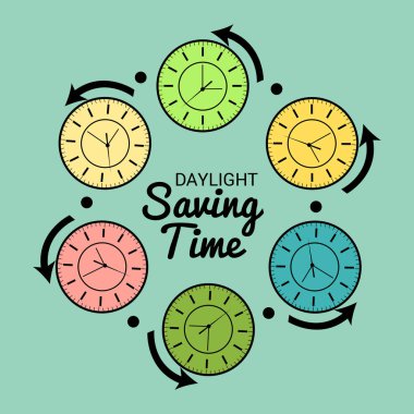 Yaz saati uygulaması için bir arka plan vektör çizim.