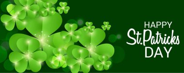 Bir arka plan vektör çizim için St.Patricks günün kutlu olsun.