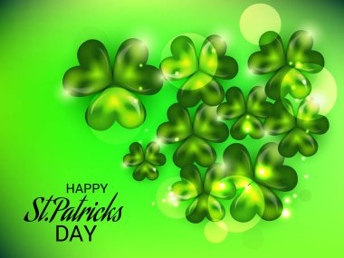 Bir arka plan vektör çizim için St.Patricks günün kutlu olsun.