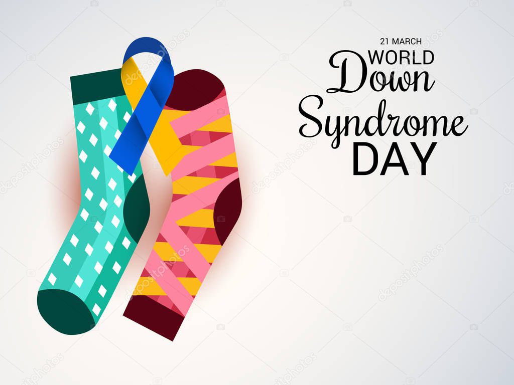 Vector illustration of a Background for World Down Syndrome Day.