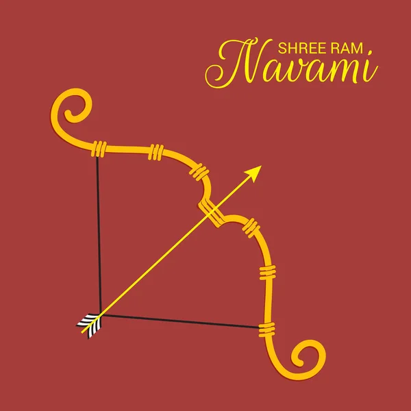 Ilustração Vetorial Fundo Para Ram Navami — Vetor de Stock