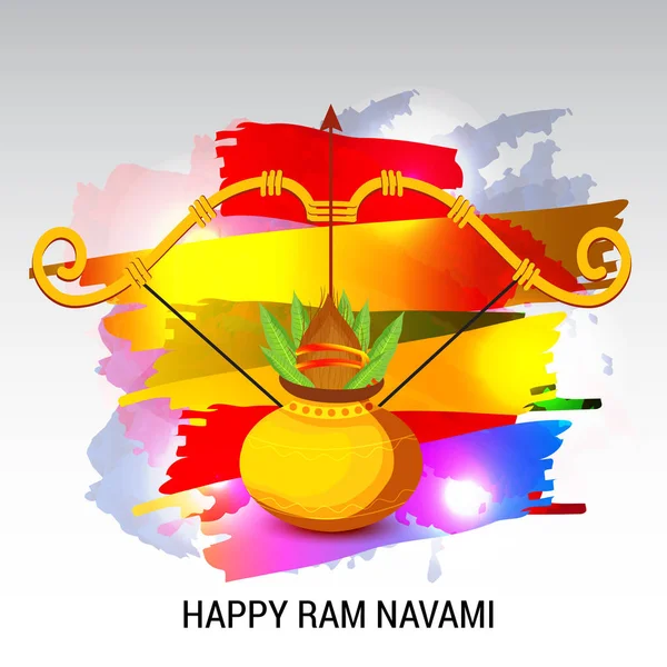 Illustration Vectorielle Fond Pour Ram Navami — Image vectorielle