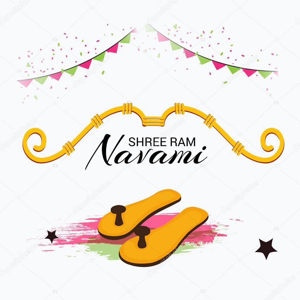 Vector illustration of a background for Ram Navami.