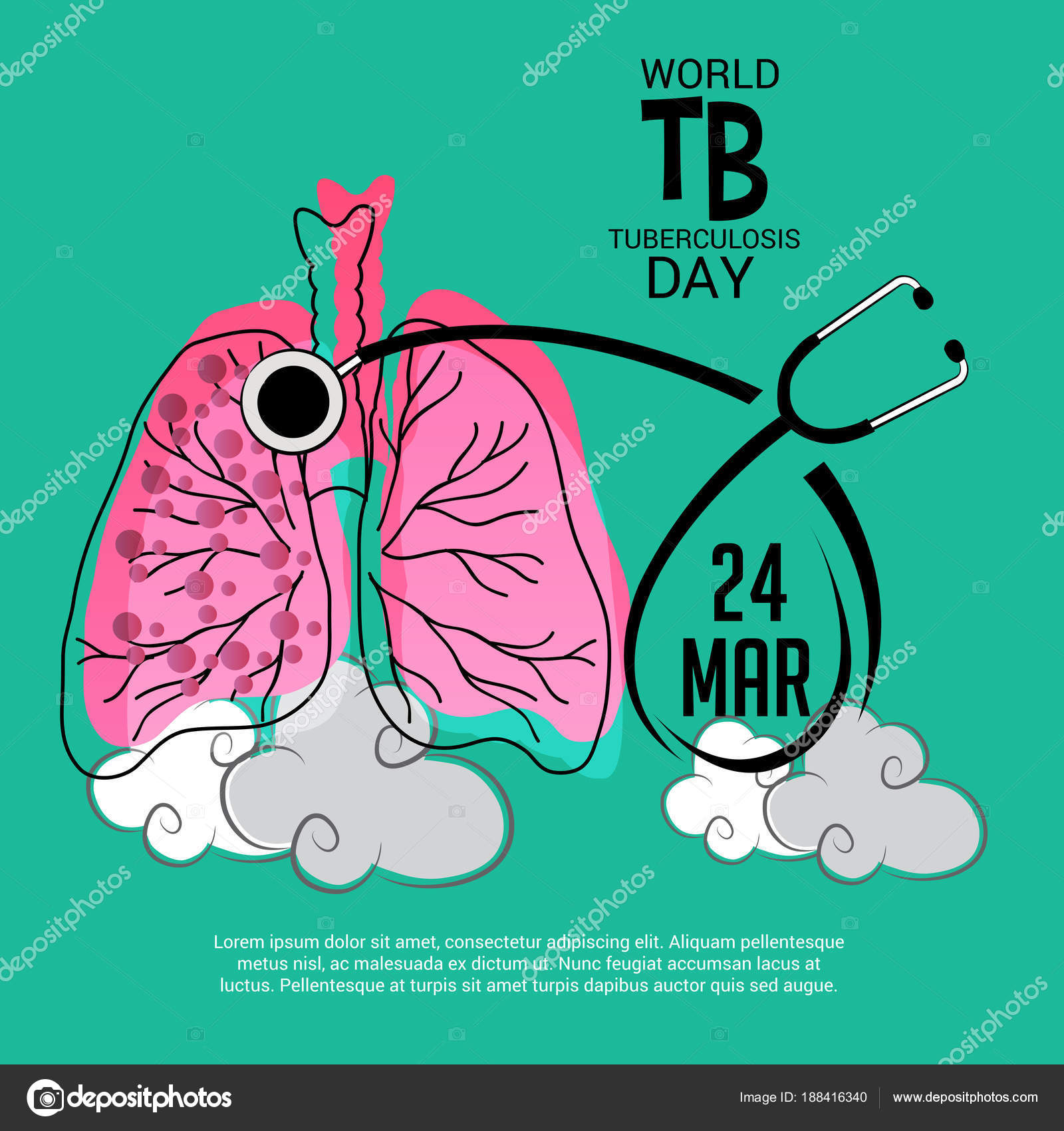 世界結核デーの背景のベクトル イラスト ストックベクター C Ssdn