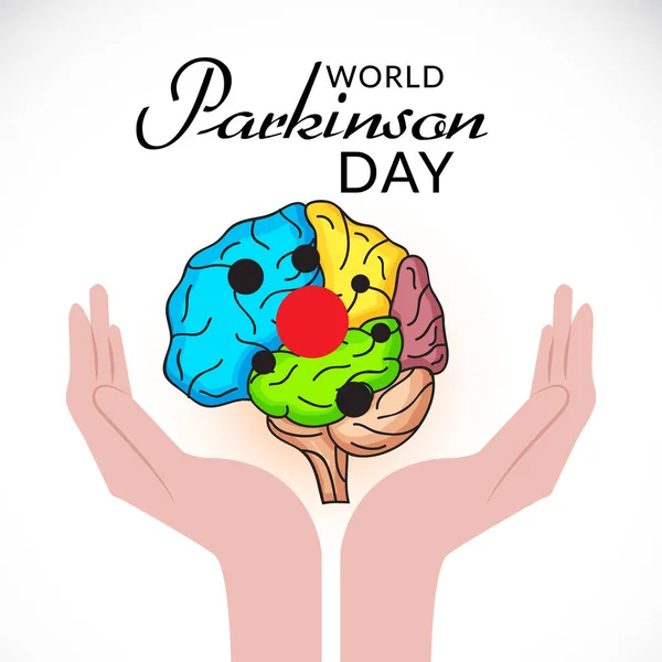 Ilustración Vectorial Los Antecedentes Del Día Mundial Del Parkinson — Archivo Imágenes Vectoriales