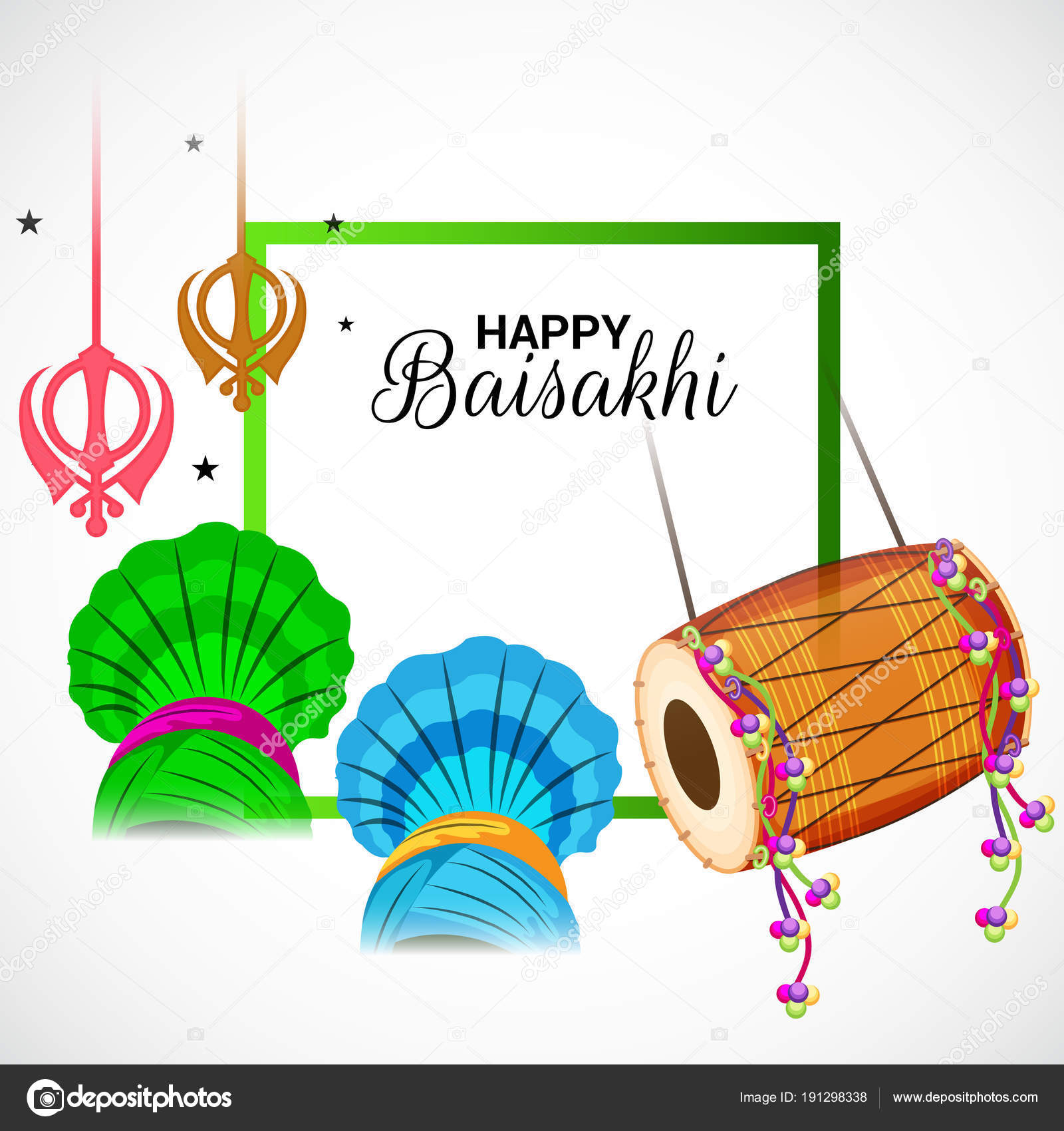 Happy Baisakhi Background Stock Illustration - Download Image Now - Culture  of India, Vaisakhi, Vector - iStock