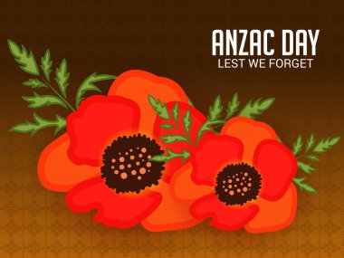 Biz unutmak diye haşhaş ve metin ile birlikte bir arka plan illüstrasyon vektör.