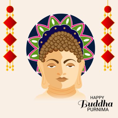 Mutlu Buda Purniması için Vektör illüstrasyonuName.