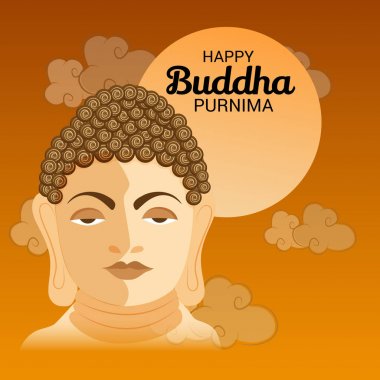 Mutlu Buda Purniması için Vektör illüstrasyonuName.
