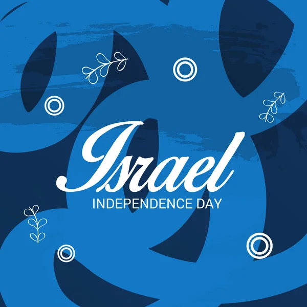 Ilustración Vectorial Del Día Independencia Israel — Vector de stock