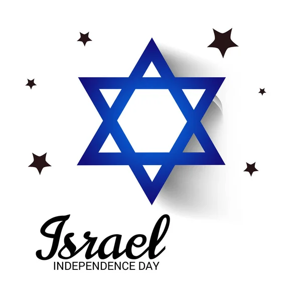 Ilustração Vetorial Fundo Para Dia Independência Israel — Vetor de Stock