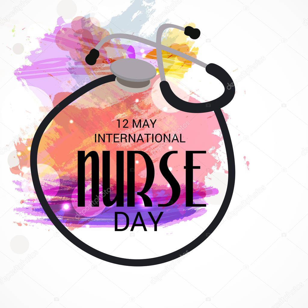 Vector illustration of a Background for International Nurse Day.