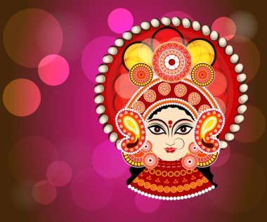 Mutlu Navratri Kutlaması için Vektör illüstrasyonu.