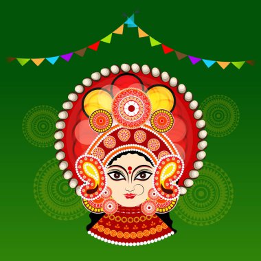 Mutlu Navratri Kutlaması için Vektör illüstrasyonu.