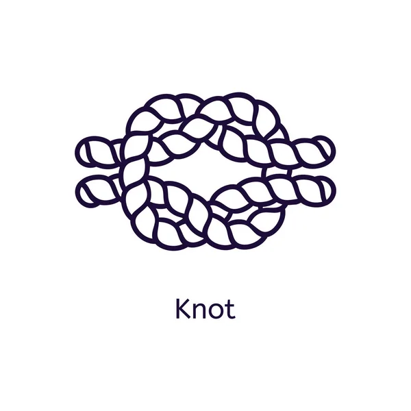 Vektor-Symbol des Knotens auf weißem Hintergrund. — Stockvektor