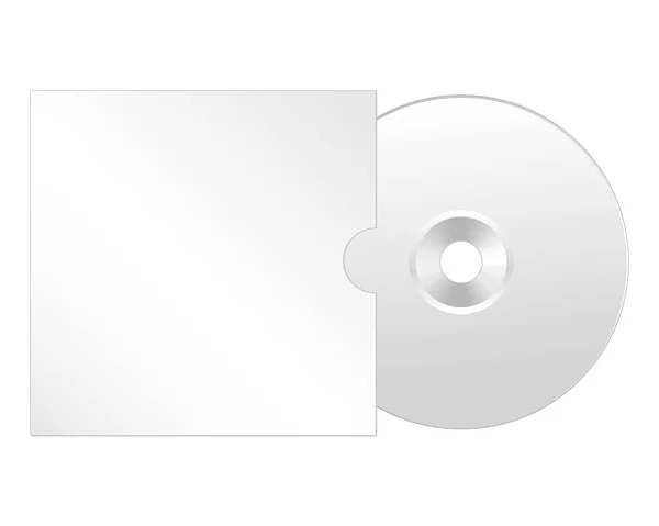 CD, dvd na białym tle wektor ikona. Compact disc realistyczny element. — Wektor stockowy