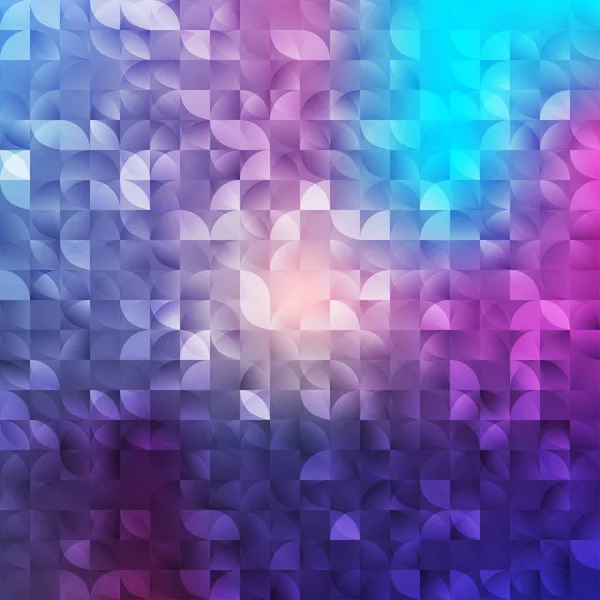 Fondo vectorial geométrico abstracto. Textura abstracta mosaico, fondo claro. Luces púrpuras Fondo festivo. plantilla de diseño creativo . — Vector de stock