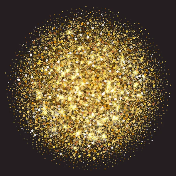 Guld glitter vektor konsistens. Gyllene sparcle bakgrund. Amber partiklar. Luxory bakgrund. — Stock vektor