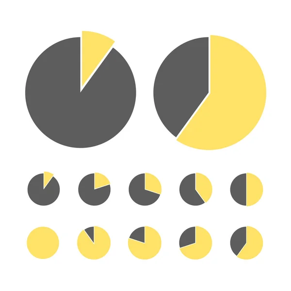 Conceptul statistic al diagramei plăcilor. Diagrama fluxului de afaceri. Elemente infografice pentru prezentare. Procentaj infografic vectorial . — Vector de stoc