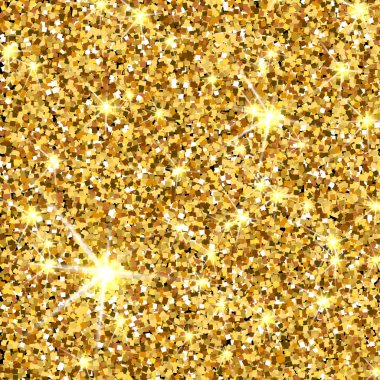 Altın glitter vektör doku. Altın sparcle arka plan. Amber parçacıklar. Luxory zemin.