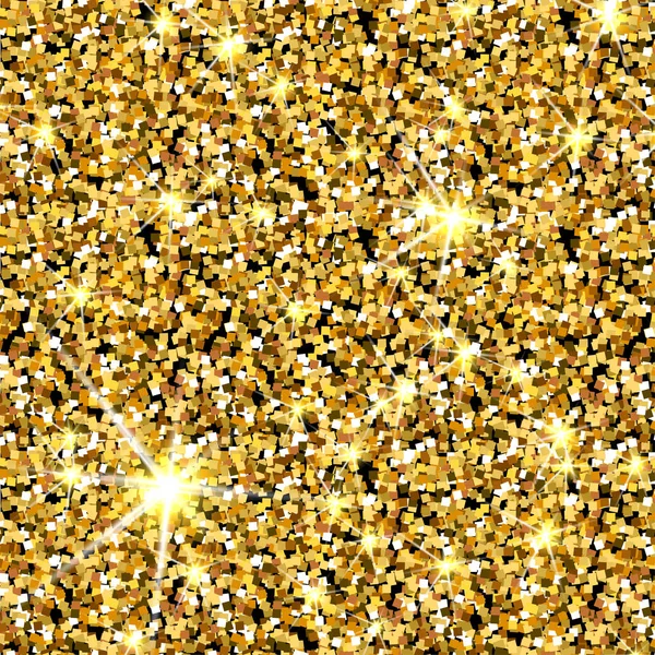 Zlatý třpyt vektor texturu. Zlaté sparcle pozadí. Amber částice. Luxory pozadí. — Stockový vektor