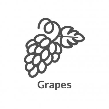 Web satırı simgesi. Üzüm, üzüm demet