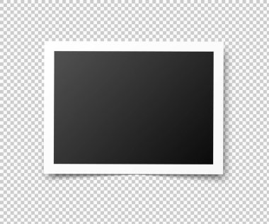 Eski fotoğraf çerçeveleri. Retro gerçekçi fotoğraf