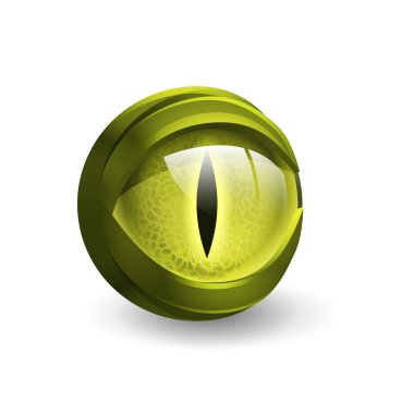 Cadılar Bayramı yılan göz izole 