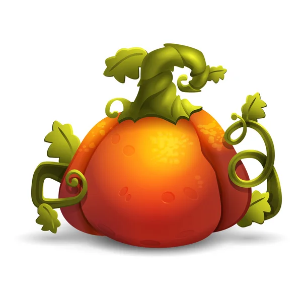 Calabaza de dibujos animados de Halloween — Vector de stock