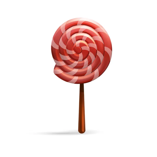 Realistic colorful lollipop icon — Stock Vector