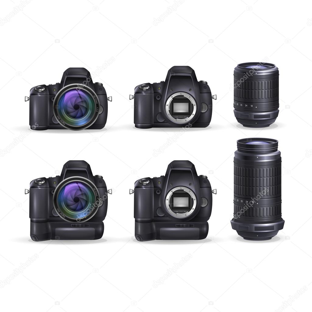 Realistic digital camera and photo lens