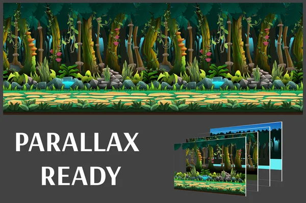 Kesintisiz çizgi film orman 