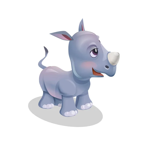 Roztomilé dítě nosorožce — Stockový vektor