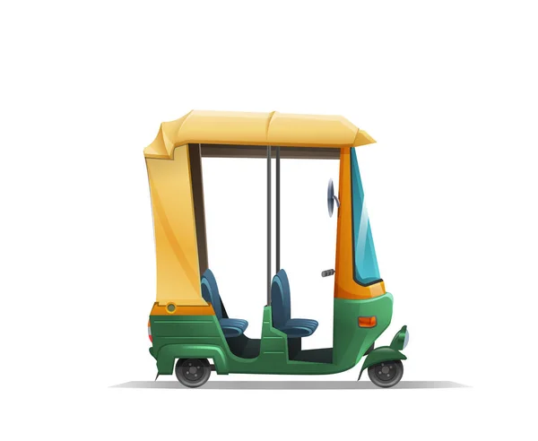 India auto rickshaw taxi — Vector de stock