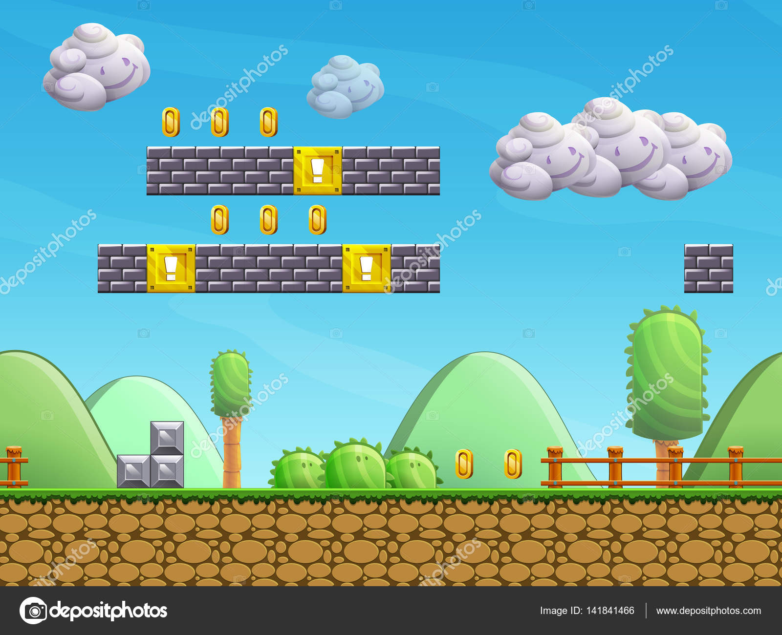 Ilustração isométrica de jogos em nuvem com jogo de aventura e