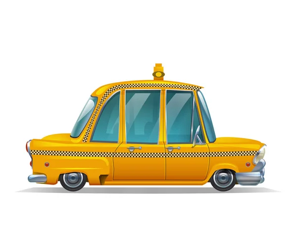 Yellow New York Taxi — Stock Vector