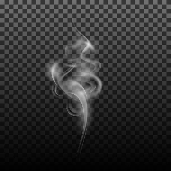 Vague réaliste de fumée qui coule — Image vectorielle