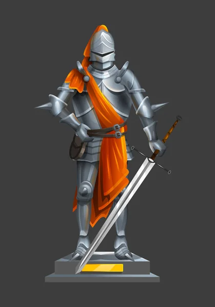 De oude knight Armor — Stockvector
