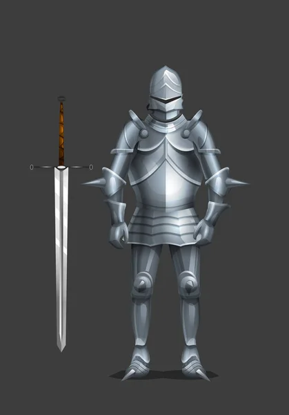 古代騎士の鎧 — ストックベクタ