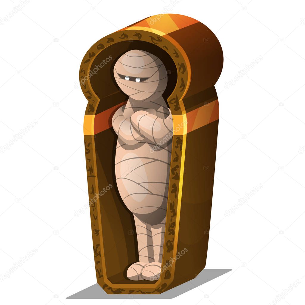 Cartoon Egyptian mummy